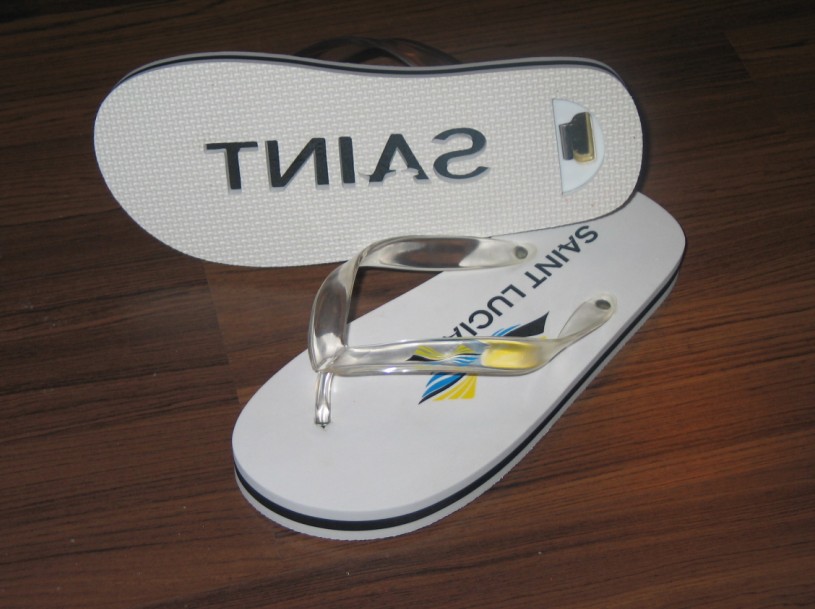 flip flops with built in bottle opener